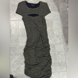 Elegant Olive Green Women's Dress